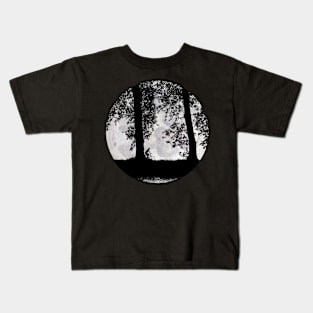 Silhouette Cyclist Kids T-Shirt